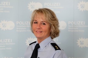 Polizei Rheinisch-Bergischer Kreis: POL-RBK: Rheinisch-Bergischer Kreis - Birgit Buchholz - die neue Abteilungsleiterin hat ihre Arbeit aufgenommen
