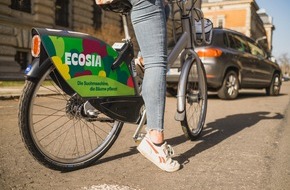 nextbike by TIER: Ecosia steigert seine Bekanntheit mit nextbike by TIER nachhaltig / Werbewirksamkeitsstudie beweist: Kampagnen auf Leihrädern sind wirksam und aufmerksamkeitsstark!