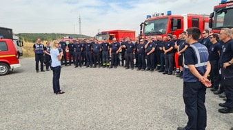 Feuerwehr und Rettungsdienst Bonn: FW-BN: Erfolgreicher Abschluss des Waldbrandeinsatzes des NRW-Waldbrandmoduls GFFF-V DE1 in Spanien
