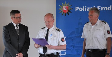 Polizeiinspektion Leer/Emden: POL-LER: ++ Amtseinführung vom Ersten Kriminalhauptkommissar Stephan Bohlken als Leiter des Kriminal- und Ermittlungsdienstes ++