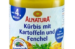 Migros-Genossenschafts-Bund: Produkt-Rückruf: Alnatura Babygläschen Kürbis mit Kartoffeln und Fenchel