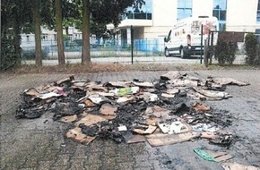 Polizei Mettmann: POL-ME: Müllcontainerbrand: Polizei ermittelt - 2506045