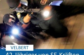 Polizei Mettmann: POL-ME: 42-Jähriger von SE-Kräften in Gewahrsam genommen - Velbert - 2312088