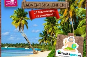 Urlaubsguru GmbH: 24 Traumreisen zu gewinnen: Urlaubsguru.de startet Deutschlands attraktivsten Adventskalender / Party in Las Vegas, Familienurlaub auf Mallorca und mehr: Traumreisen bei Urlaubsguru.de gewinnen