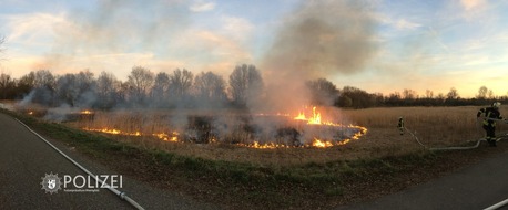 Polizeipräsidium Rheinpfalz: POL-PPRP: Flächenbrand