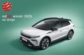 Skoda Auto Deutschland GmbH: Neuer Škoda Elroq gewinnt renommierten Red Dot Award für herausragendes Produktdesign