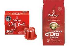 Alois Dallmayr Kaffee oHG: Produktneuheit: capsa Crema d'Oro Schümli