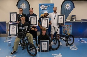 Ravensburger Verlag GmbH: 5 junge Athleten holen 6 neue Guinness-Weltrekorde an einem Tag nach Deutschland / 6 neue Guinness-Weltrekorde und starke Statements für Zusammenhalt, Freundschaft, Toleranz und Selbstvertrauen