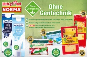 NORMA: Nürnberger Discounter baut Sortiment mit Label "Ohne Gentechnik" aus / NORMA: Gentechnikfreier Emmentaler und Mozzarella konkurrenzlos (FOTO)