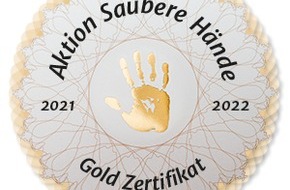 ATOS Gruppe GmbH & Co. KG: ATOS Klinik Heidelberg erhält erneut das Zertifikat Gold der Aktion Saubere Hände