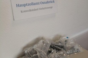 Hauptzollamt Osnabrück: HZA-OS: Drogenschmuggler verhaftet; Osnabrücker Zoll stellt drei Kilogramm Haschisch sicher
