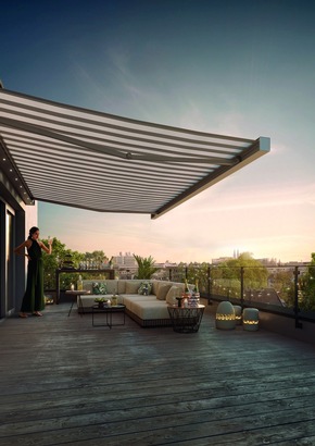 Medienmitteilung Griesser: Gartensaisonstart - Pflegetipps f&uuml;r den Sonnenschutz