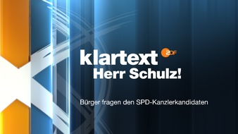 ZDF: "Klartext, Herr Schulz!" - heute Abend im ZDF (FOTO)