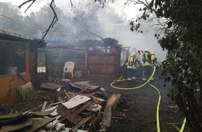 Feuerwehr und Rettungsdienst Bonn: FW-BN: Gartenlaubenbrand in Bonn Dransdorf
