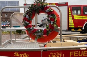 Freiwillige Feuerwehr Werne: FW-WRN: Am Donnerstag konnte der Löschzug 3 aus Stockum das neues Einsatzboot "Martin" in Dienst stellen