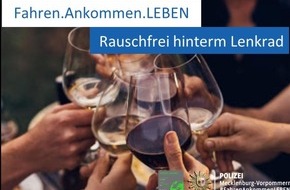Polizeipräsidium Rostock: POL-HRO: Beginn der Verkehrskontrollen "Fahren.Ankommen.LEBEN!" zum Thema Alkohol und Drogen