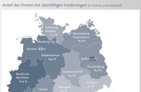 CRIF GmbH: Zahlungsmoral der Unternehmen in Deutschland sinkt: Quote der Nicht- und Spätzahler steigt auf 17,5 Prozent / Fast jeder sechste Kunde bezahlt seine Rechnungen verspätet oder am Ende gar nicht