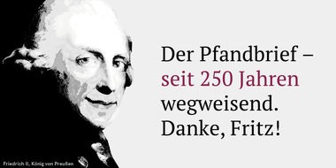 Verband deutscher Pfandbriefbanken (vdp) e.V.: Pfandbrief wird 250 Jahre