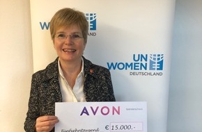 Avon Cosmetics GmbH: STOPP Gewalt gegen Frauen: Avon spendet 15.000 Euro an UN Women Deutschland e. V.