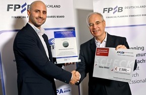 Financial Planning Standards Board Deutschland e.V.: Pressemeldung des FPSB Deutschland: „Wissenschaftspreis 2025: FPSB Deutschland zeichnet Masterarbeiten aus den Themenfeldern Private Banking und finanzielle Allgemeinbildung aus"