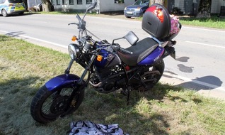 Kreispolizeibehörde Olpe: POL-OE: Motorradfahrerin bei Unfall leicht verletzt