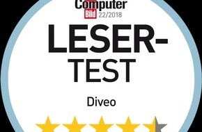 Diveo: Computer Bild Lesertest: Bestnoten für TV-Plattform Diveo