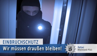 Polizeipräsidium Trier: POL-PPTR: Wohnungseinbrüche im Dezember 2017 - rückläufiger Trend zum Vorjahr bestätigt