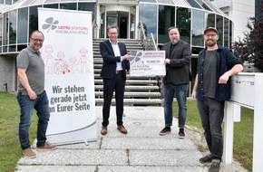Lotto Rheinland-Pfalz GmbH: 10.000 Euro Soforthilfe der Lotto-Stiftung für die Popkultur in Rheinland-Pfalz