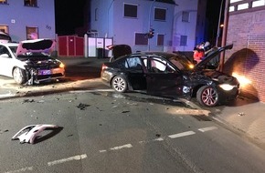 Polizeidirektion Worms: POL-PDWO: Unfall mit vier verletzten Personen - 25 000 Euro Schaden