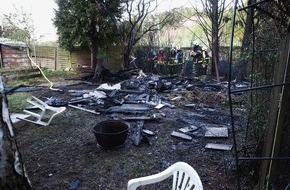 Feuerwehr Iserlohn: FW-MK: Feuer in Kleingartenanlage
