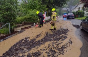 Freiwillige Feuerwehr Wachtberg: FW Wachtberg: Starkregen sorgte für Einsätze in Wachtberg-Pech