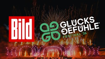 BILD: GL&Uuml;CKSGEF&Uuml;HLE live bei BILD / BILD &uuml;bertr&auml;gt am 4. und 5. September erstmals Highlights vom GL&Uuml;CKSGEF&Uuml;HLE Festival auf BILD.de