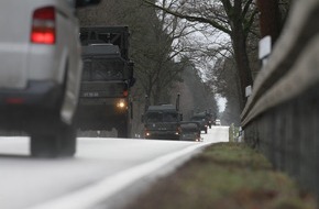 Territoriales Führungskommando der Bundeswehr: Konvois britischer Streitkräfte auf Straßen in Niedersachsen und Nordrhein-Westfalen erwartet