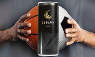 28 BLACK: 28 BLACK startet Kooperationen im Sportbereich / Energy Drink 28 BLACK engagiert sich bei Hamburg Towers, FC Viktoria 1889 Berlin und SK Austria Klagenfurt