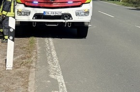 Feuerwehr Herdecke: FW-EN: Unfall zwischen Krad und Radfahrer
