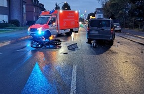 Polizei Mönchengladbach: POL-MG: Motorradfahrer bei Unfall schwer verletzt