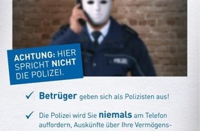Polizei Düsseldorf: POL-D: Achtung! - Falsche Polizisten wieder vermehrt in Düsseldorf unterwegs - Neue Masche bringt Senioren um Erspartes - 50 Notrufe seit Ende letzter Woche