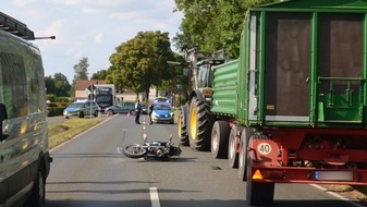 Kreispolizeibehörde Herford: POL-HF: Riskantes Überholmanöver führt zum Unfall- Verursacher versuchte zu flüchten