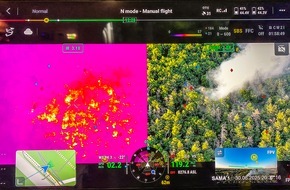 Feuerwehr Dresden: FW Dresden: Waldbrand in der Dresdner Heide
