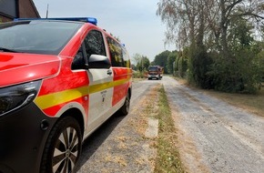 Freiwillige Feuerwehr H&uuml;nxe: FW H&uuml;nxe: Zwei Eins&auml;tze f&uuml;r die Feuerwehr H&uuml;nxe