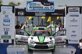 Skoda Auto Deutschland GmbH: Rallye Argentinien: Sieg und Tabellenführung für SKODA Werksfahrer Pontus Tidemand (FOTO)