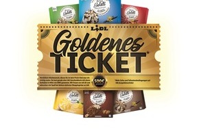 Lidl: Die Eissaison bei Lidl startet glänzend: "Goldenes Ticket" finden und 500 Euro-Geschenkkarte gewinnen