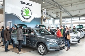 Skoda Auto Deutschland GmbH: SKODA KODIAQ und OCTAVIA begeistern über 200.000 Besucher bei Handelspremiere