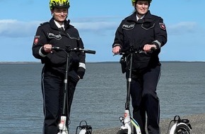 Polizeidirektion Osnabrück: POL-OS: Bundesweit erste Polizei-E-Scooter fahren auf Norderney