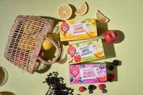 Pressemitteilung: Süß-fruchtig, bunt &amp; bio: TEEKANNE startet mit „Genussgarten“ in eine neue Früchtetee-Welt