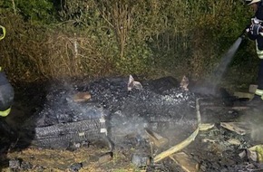 Polizeidirektion Landau: POL-PDLD: Gommersheim - Sachbeschädigung durch Feuer