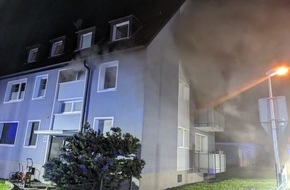 Feuerwehr Essen: FW-E: Küchenbrand sorgt für starke Rauchentwicklung - Bewohner konnten sich selber in Sicherheit bringen
