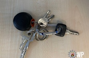 Polizeidirektion Kaiserslautern: POL-PDKL: Schlüssel sucht Besitzer