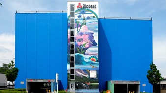 Biotest AG: Biotest präsentiert gigantisches Kunstwerk zur Visualisierung seiner Nachhaltigkeitsinitiativen