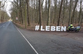 Kreispolizeibehörde Kleve: POL-KLE: Kreis Kleve - Schwerpunkteinsatz des Verkehrsdienstes der Polizei / "#LEBEN" soll Ziel verdeutlichen